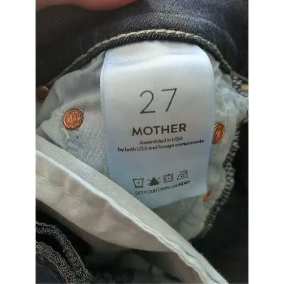 Mother The Super Swooner Here Kitty Kitty Jeans women’s size 27